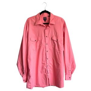 Panhandle Slim |‎ Men’s Button-Up Shirt Western Salmon Size XLT